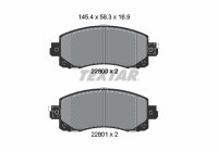 Brake Pad Set, disc brake 2280001 Textar