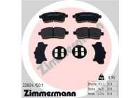 Brake Pad Set, disc brake 22824.150.1 Zimmermann