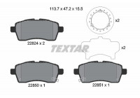 Brake Pad Set, disc brake 2282401 Textar