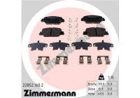 Brake Pad Set, disc brake 22852.160.2 Zimmermann