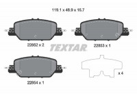 Brake Pad Set, disc brake 2285201 Textar