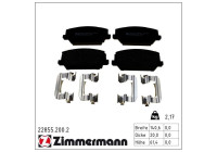 Brake Pad Set, disc brake 22855.200.2 Zimmermann