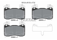Brake pad set, disc brake 2285801 Textar