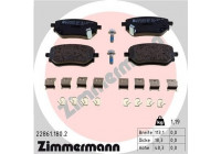 Brake Pad Set, disc brake 22861.180.2 Zimmermann