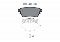 Brake Pad Set, disc brake 2286401 Textar