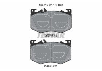 Brake pad set, disc brake 2289301 Textar
