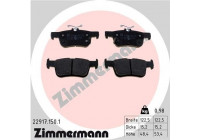 Brake Pad Set, disc brake 22917.150.1 Zimmermann