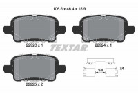 Brake Pad Set, disc brake 2292301 Textar