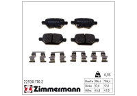 Brake Pad Set, disc brake 22930.170.2 Zimmermann