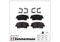 Brake Pad Set, disc brake 22934.180.2 Zimmermann