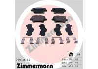 Brake Pad Set, disc brake 22953.170.2 Zimmermann