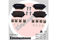 Brake Pad Set, disc brake 22987.170.2 Zimmermann