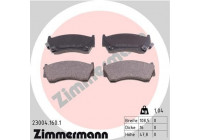 Brake Pad Set, disc brake 23004.160.1 Zimmermann