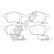 Brake pad set, disc brake 23018 00 701 10 Breck
