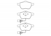 Brake Pad Set, disc brake 2301802 Textar