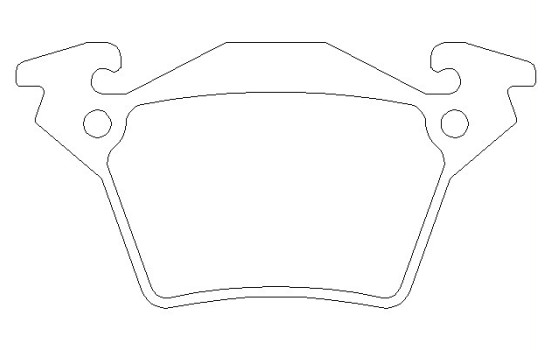 Brake Pad Set, disc brake 2302001 Textar