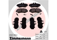 Brake Pad Set, disc brake 23021.190.2 Zimmermann