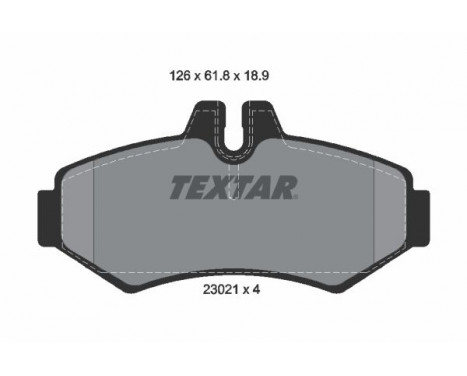 Brake Pad Set, disc brake 2302101 Textar, Image 2