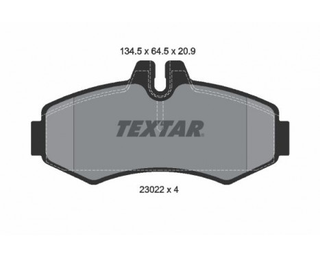 Brake Pad Set, disc brake 2302201 Textar, Image 2