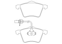 Brake Pad Set, disc brake 2303401 Textar