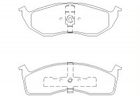 Brake Pad Set, disc brake 2304301 Textar