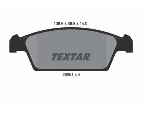 Brake Pad Set, disc brake 2306101 Textar