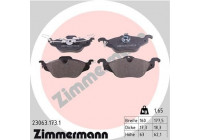 Brake Pad Set, disc brake 23063.173.1 Zimmermann