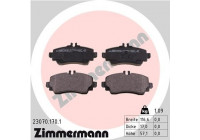 Brake Pad Set, disc brake 23070.170.1 Zimmermann