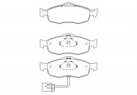 Brake Pad Set, disc brake 2307104 Textar