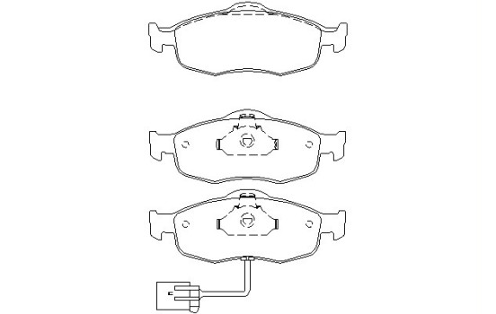 Brake Pad Set, disc brake 2307104 Textar