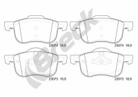 Brake pad set, disc brake 23073 00 703 00 Breck