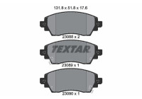 Brake Pad Set, disc brake 2308801 Textar