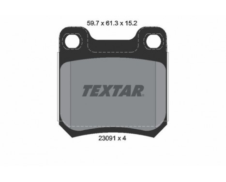 Brake Pad Set, disc brake 2309102 Textar, Image 2