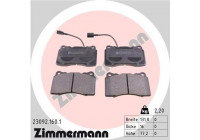 Brake Pad Set, disc brake 23092.160.1 Zimmermann