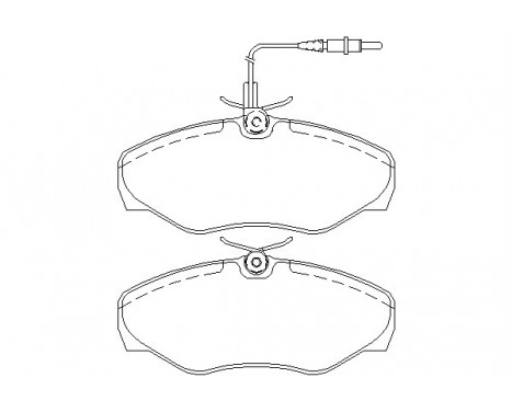 Brake Pad Set, disc brake 2309903 Textar