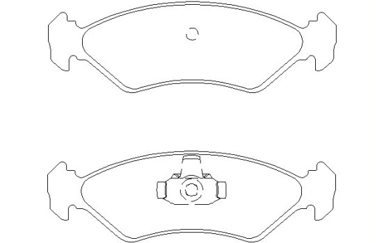 Brake Pad Set, disc brake 2310101 Textar