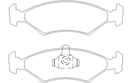 Brake Pad Set, disc brake 2310301 Textar