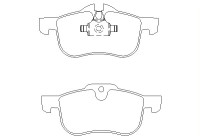 Brake Pad Set, disc brake 2311203 Textar