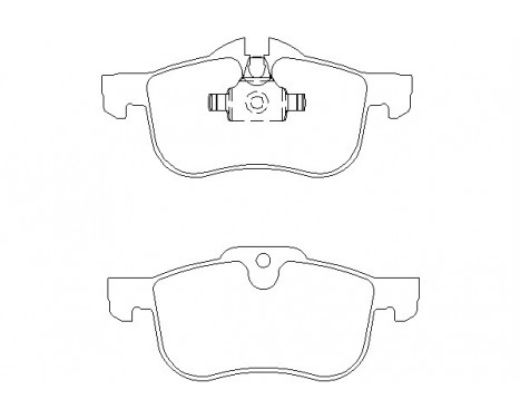Brake Pad Set, disc brake 2311203 Textar