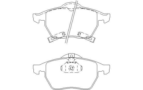 Brake Pad Set, disc brake 2311602 Textar