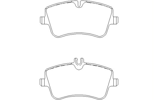 Brake Pad Set, disc brake 2314401 Textar
