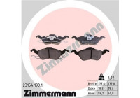 Brake Pad Set, disc brake 23154.190.1 Zimmermann