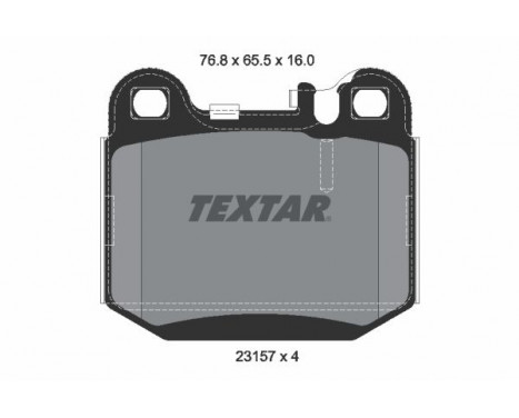 Brake Pad Set, disc brake 2315702 Textar, Image 2