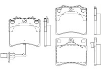 Brake Pad Set, disc brake 2317602 Textar