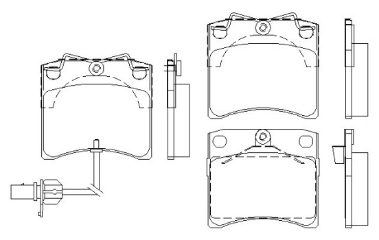 Brake Pad Set, disc brake 2317602 Textar