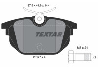 Brake pad set, disc brake 2317703 Textar