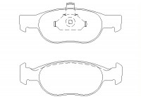 Brake Pad Set, disc brake 2318101 Textar