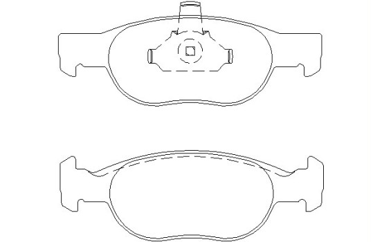 Brake Pad Set, disc brake 2318101 Textar