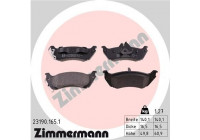 Brake Pad Set, disc brake 23190.165.1 Zimmermann