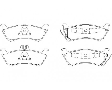 Brake Pad Set, disc brake 2319002 Textar